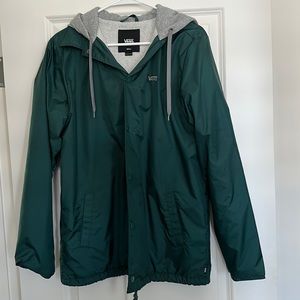 Vans wind breaker jacket with hoodie